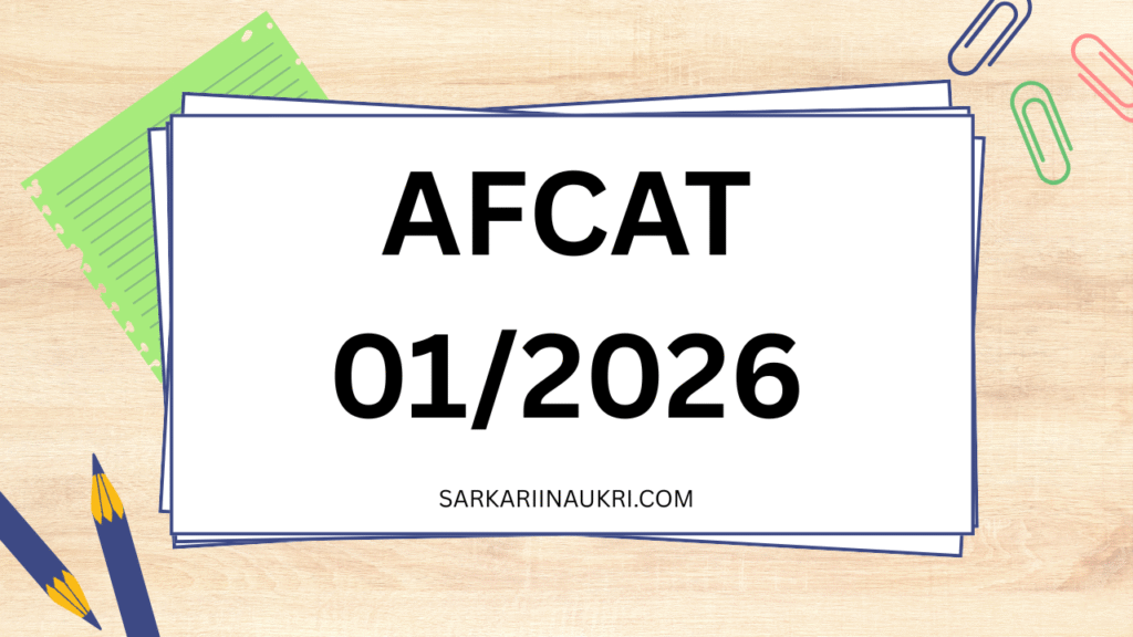 AFCAT 01/2026