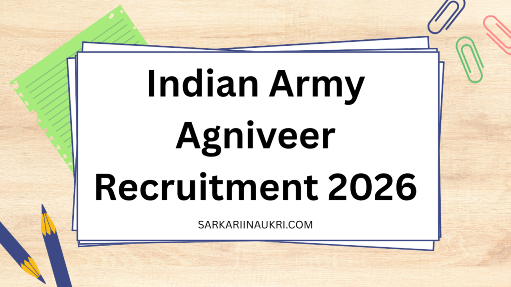 Indian Army Agniveer Recruitment 2026