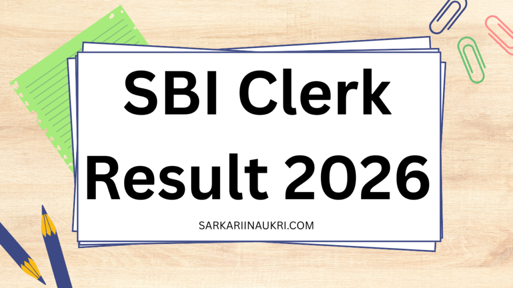 SBI Clerk Result 2026