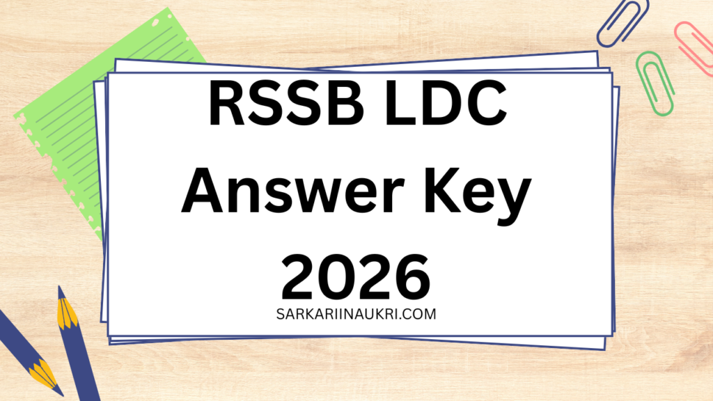 RSSB LDC Answer Key 2026